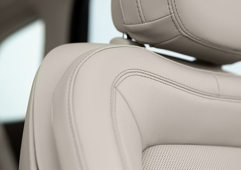 Fine craftsmanship is shown through a detailed image of front-seat stitching. | Crossroads Lincoln of Southern Pines in Southern Pines NC