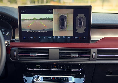 The driver of a 2024 Lincoln Corsair® SUV is shown selecting the drive mode. | Crossroads Lincoln of Southern Pines in Southern Pines NC